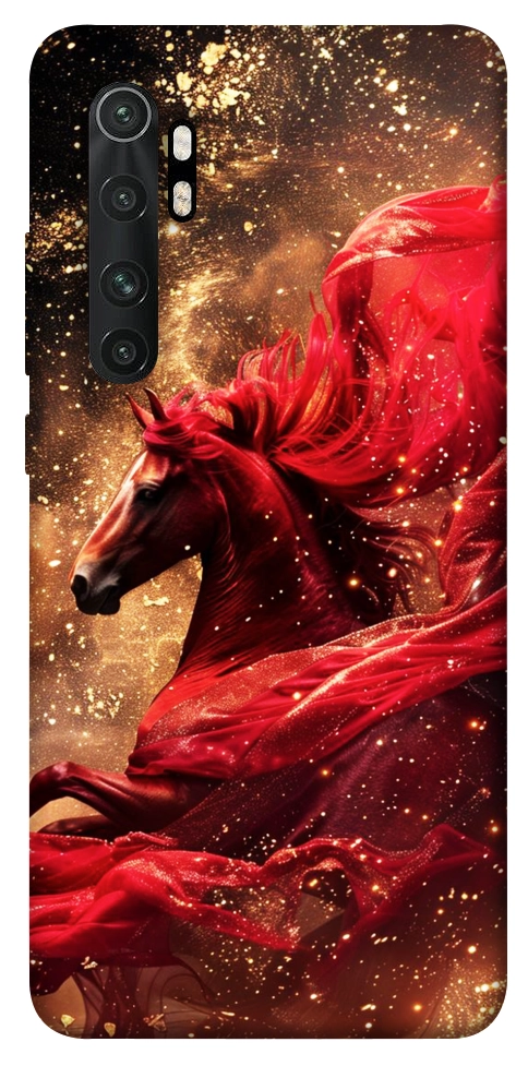 Чехол Red sparkles Horse для Xiaomi Mi Note 10 Lite
