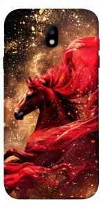 Чохол Red sparkles Horse для Galaxy J7 (2017)