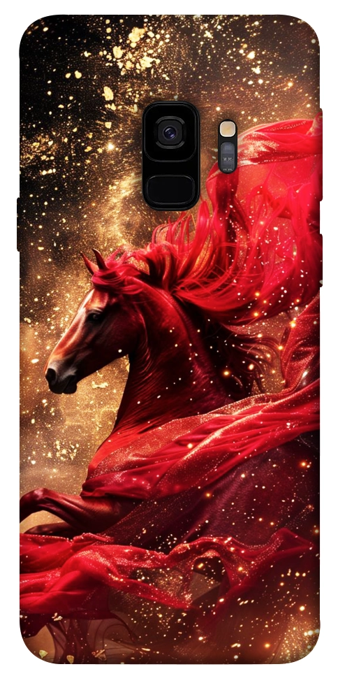 Чехол Red sparkles Horse для Galaxy S9