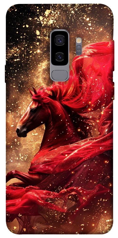 Чехол Red sparkles Horse для Galaxy S9+