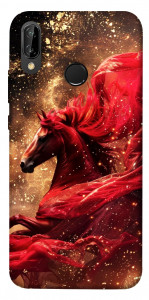 Чехол Red sparkles Horse для Huawei P20 Lite