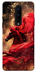 Чохол Red sparkles Horse для OnePlus 8