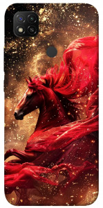Чохол Red sparkles Horse для Xiaomi Redmi 9C