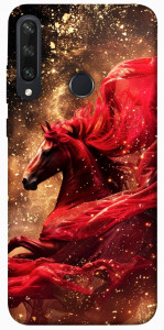 Чохол Red sparkles Horse для Huawei Y6p