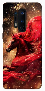 Чехол Red sparkles Horse для OnePlus 8 Pro