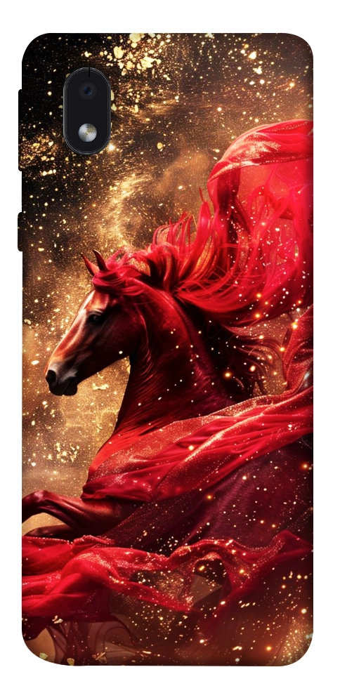 Чехол Red sparkles Horse для Galaxy M01 Core