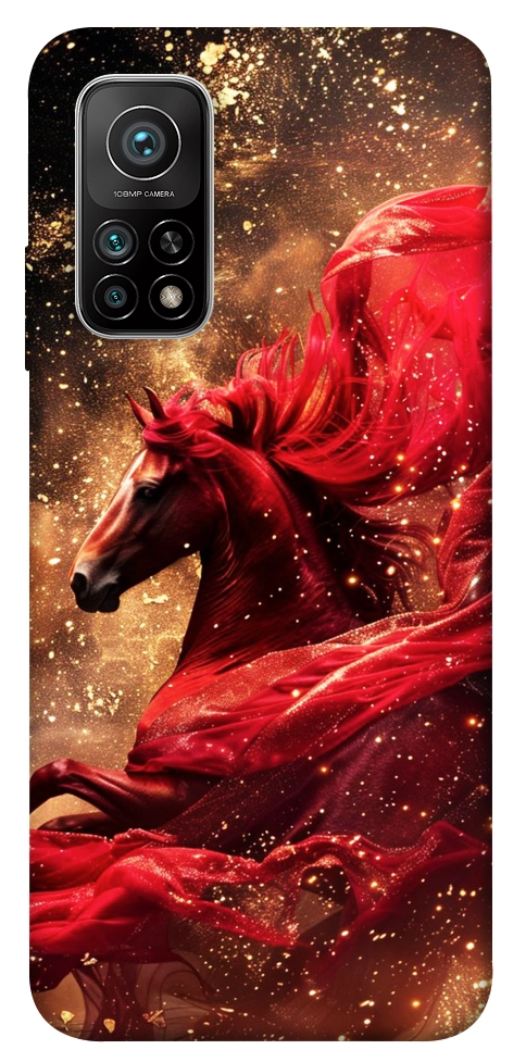 Чохол Red sparkles Horse для Xiaomi Mi 10T
