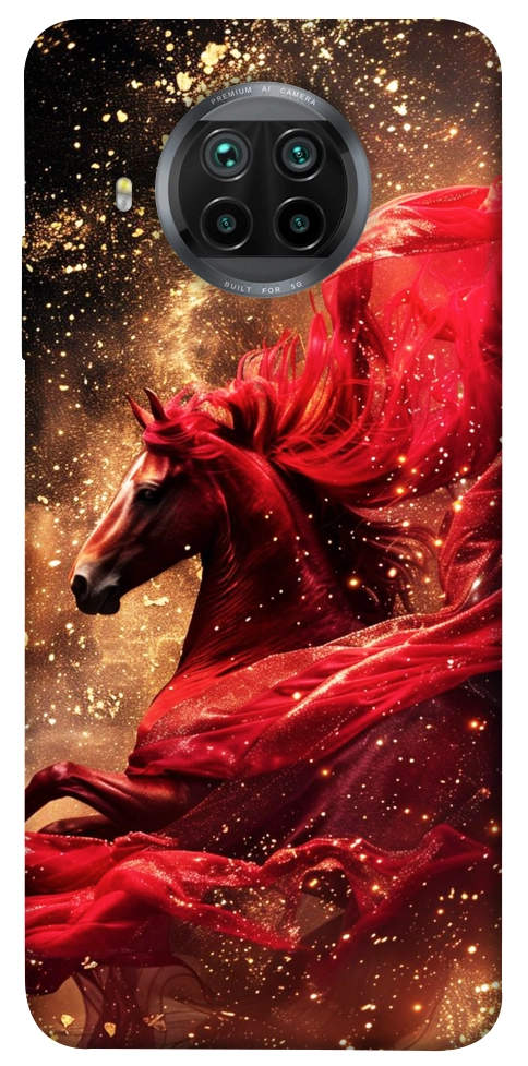 Чехол Red sparkles Horse для Xiaomi Mi 10T Lite