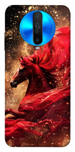 Чехол Red sparkles Horse для Xiaomi Redmi K30