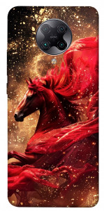 Чехол Red sparkles Horse для Xiaomi Redmi K30 Pro