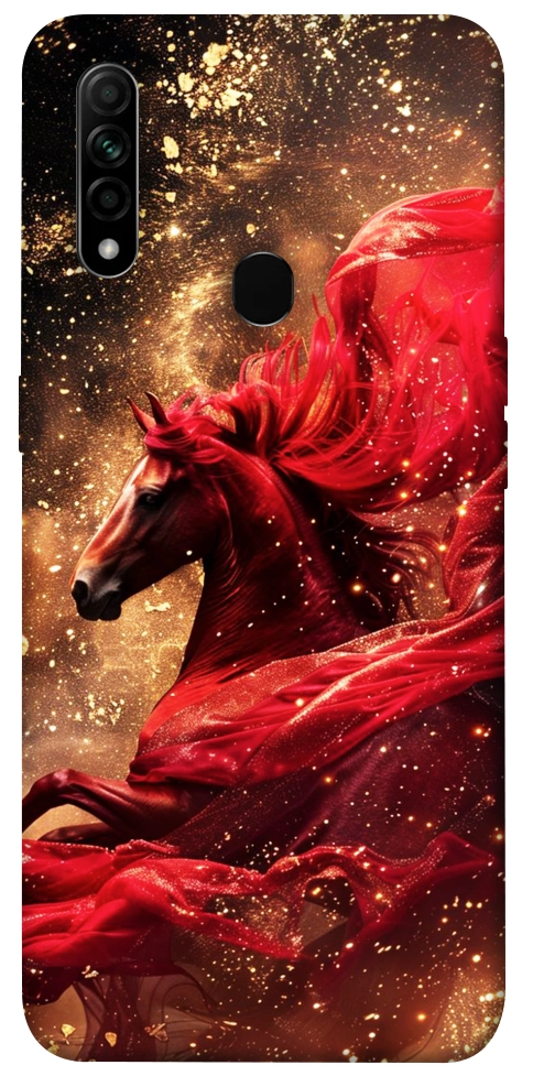 Чехол Red sparkles Horse для Oppo A31