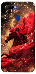 Чохол Red sparkles Horse для Oppo A5s