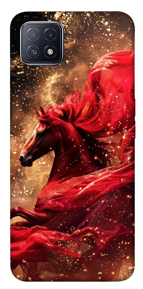 Чехол Red sparkles Horse для Oppo A73