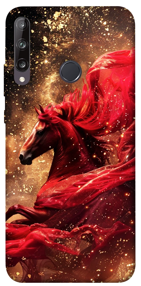 Чехол Red sparkles Horse для Huawei P40 Lite E