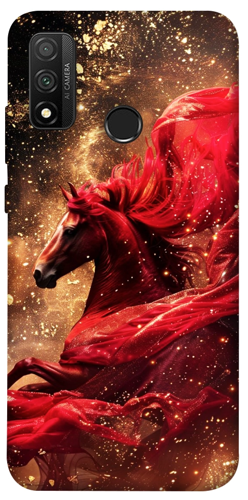 Чехол Red sparkles Horse для Huawei P Smart (2020)