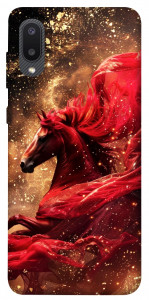 Чохол Red sparkles Horse для Galaxy A02