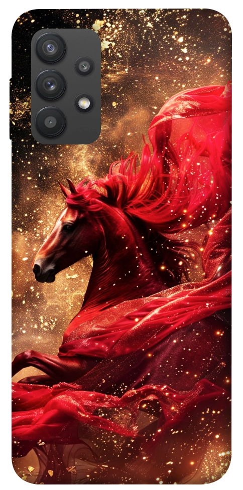 Чехол Red sparkles Horse для Galaxy A32 4G