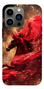 Чохол Red sparkles Horse для iPhone 13 Pro