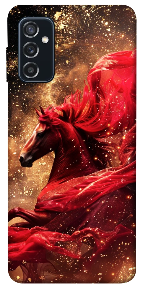 Чехол Red sparkles Horse для Galaxy M52