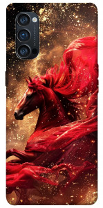 Чохол Red sparkles Horse для Oppo Reno 4 Pro 5G