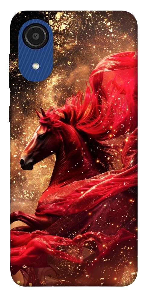 Чохол Red sparkles Horse для Galaxy A03 Core