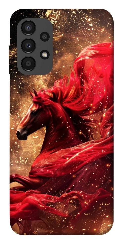 Чехол Red sparkles Horse для Galaxy A13 4G