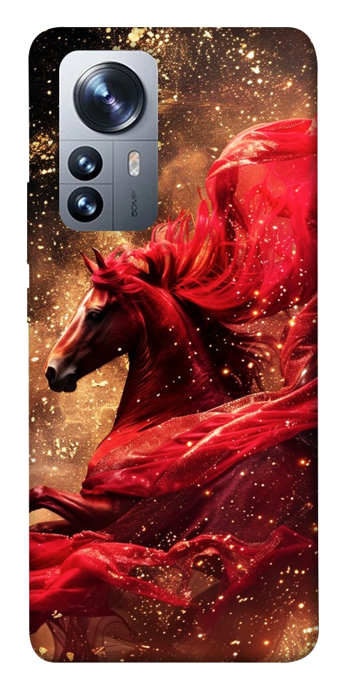 Чехол Red sparkles Horse для Xiaomi 12