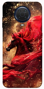 Чехол Red sparkles Horse для Nokia G10
