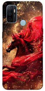 Чохол Red sparkles Horse для OPPO A32