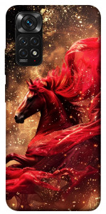 Чехол Red sparkles Horse для Xiaomi Redmi Note 11 (Global)