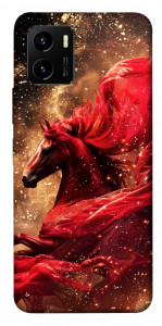 Чехол Red sparkles Horse для Vivo Y15s