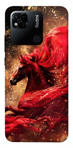 Чехол Red sparkles Horse для Xiaomi Redmi 10A