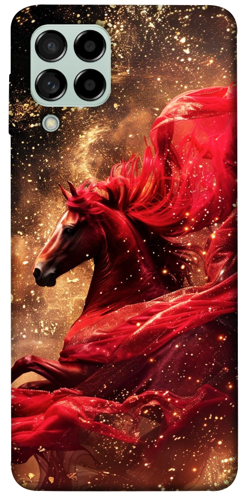 Чехол Red sparkles Horse для Galaxy M53
