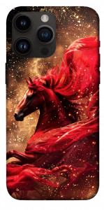 Чохол Red sparkles Horse для iPhone 14 Pro Max