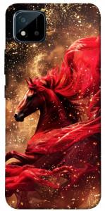 Чехол Red sparkles Horse для Realme C20