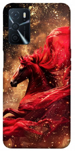 Чохол Red sparkles Horse для Oppo A54s