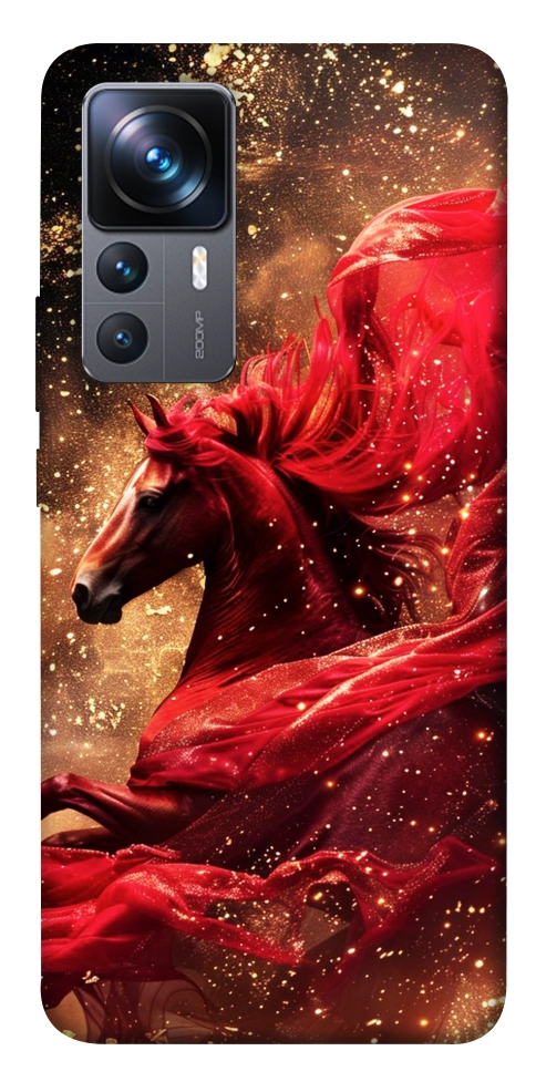 Чехол Red sparkles Horse для Xiaomi 12T