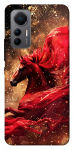 Чехол Red sparkles Horse для Xiaomi 12 Lite