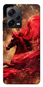 Чохол Red sparkles Horse для Xiaomi Redmi Note 12 Pro 5G