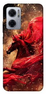 Чохол Red sparkles Horse для Xiaomi Redmi Note 11E