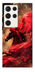 Чохол Red sparkles Horse для Galaxy S23 Ultra