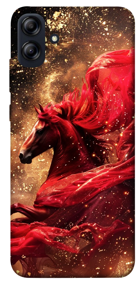 Чехол Red sparkles Horse для Galaxy A04e