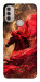 Чехол Red sparkles Horse для Motorola Moto E40