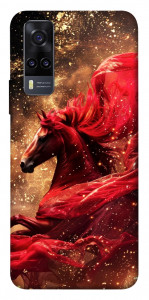 Чехол Red sparkles Horse для Vivo Y31