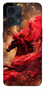 Чохол Red sparkles Horse для Realme 9 Pro+