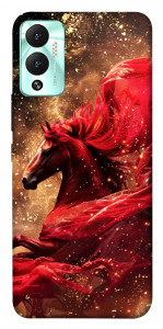 Чохол Red sparkles Horse для Infinix Hot 12 Play
