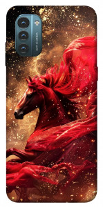 Чохол Red sparkles Horse для Nokia G21