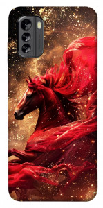 Чохол Red sparkles Horse для Nokia G60