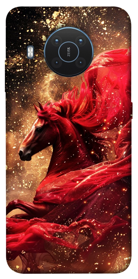 Чехол Red sparkles Horse для Nokia X20