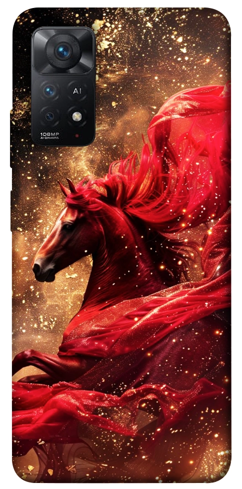 Чехол Red sparkles Horse для Xiaomi Redmi Note 12 Pro